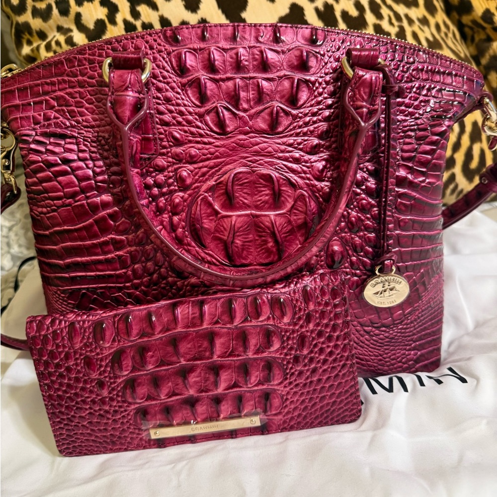 Brahmin Ady wallet! Pomegranate color! ( matching Duxbury bag sold separately) - Picture 5 of 5